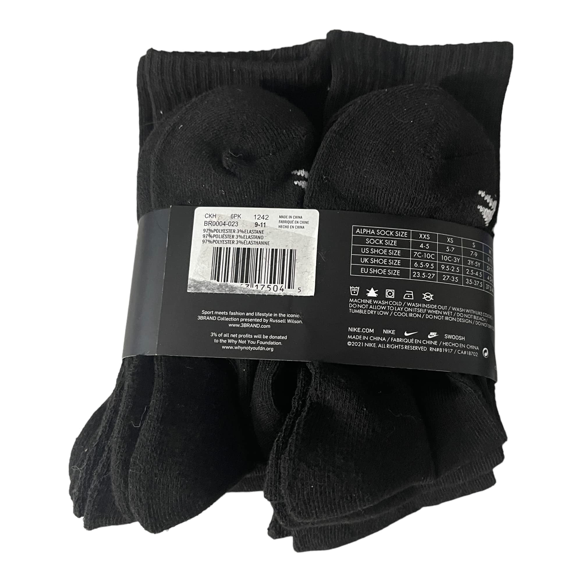 Nike boys crew socks hot sale