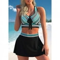 thumbnail image 2 of Robe de Bain Deux Pièces pour Femmes Grande Taille avec Jupe, 2 of 5