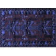 thumbnail image 1 of Ahgly Company Machine Washable Indoor Rectangle Animal Blue Traditional Area Rugs, 4' x 6', 1 of 4