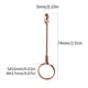 thumbnail image 2 of Advancent Anillo porta cigarrillos de alta dureza elegante artefacto para fumar Circlet Tobacciana accesorio joyería coleccionable para mujeres encendedores oro rosa S, 2 of 6