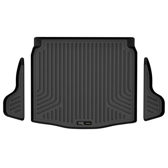 Fits 2022-2024 Toyota Corolla Cross Husky Liner Cargo Area Liner 25291 WeatherBeater; Direct Fit; Raised Edge; Black; TPO Thermoplastic Olefin; Non-Skid; Behind 2nd Row SeatBack