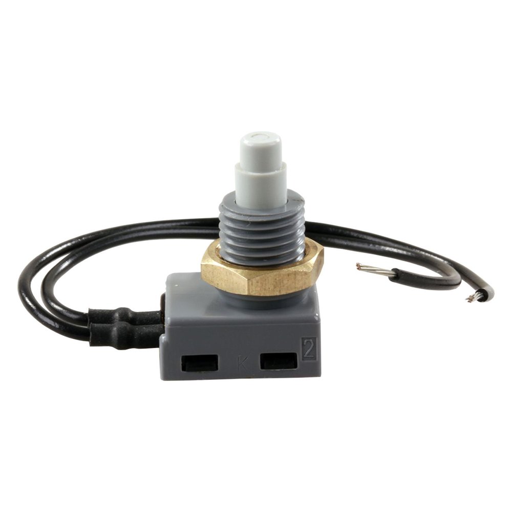 JR Products 13985 12V Push Button On/Off Switch