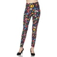 thumbnail image 5 of Women Ultra Soft Printed Fashion Full Length Ankle Leggings (Colorful Alphabet), 5 of 6