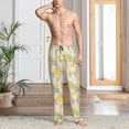 thumbnail image 2 of Naloa Lemon Leaves Pajama Pants Men, PJ Bottoms, Sleep & Lounge Pants-X-Large, 2 of 6