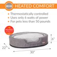 thumbnail image 3 of K&H Pet Products Thermo-Snuggly Sleeper Heated Dog Bed Gray/Gray Large 30 X 22 X 6 Inches, 3 of 9