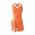 thumbnail image 4 of Clearance under $5 JINMGG Shorts for Women Clearance $5 Womens Running Onesie Workout Rompers One-Piece Outfits Exercise Jumpsuits Gym Yoga Orange S, 4 of 4
