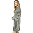 thumbnail image 4 of Women's Open Front Sequin Coat Las Vegas Blazer Party Club Cocktail Jacket Outerwear, 4 of 7