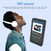 80GB Mp3 Player with Bluetooth, 4.0 in Full Touchscreen Mp4 Player, Voice Recorder, Portable HiFi Sound Mp3 Music Player with Earphones, Built-in HD Speaker, Black
