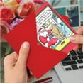 thumbnail image 4 of 1198 'secret santa' - funny merry christmas greeting card with 5" x 7" envelope by nobleworks, 4 of 6
