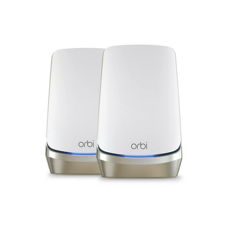 NETGEAR - Orbi 960 Series AXE11000 Quad-Band Mesh Wi-Fi 6E System (2-pack) - White