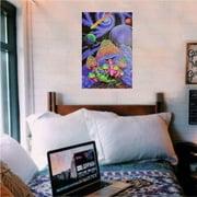 Cosmic Shroom by Space Tribe Non-Flocked Blacklight Poster 24 x 36