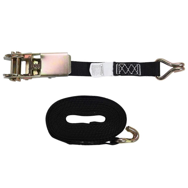 Ratchet Straps with Double Hooks Heavy Duty Ratchet Strap Tie Down Strap with Cams Buckle for Truck, Trailers, Kayaks