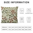 thumbnail image 5 of JEUXUS Fall Farmhouse Oblong Rectangle Throw Pillow Case Cushion Cover Lumbar Pillowcase for Sofa , Brown Leaves, 5 of 5