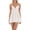 Ivory, variant on Women Cami Mini Dress Swiss Dot V-Neck Spaghetti Strap Sleeveless A-line Dress Summer Party Dress