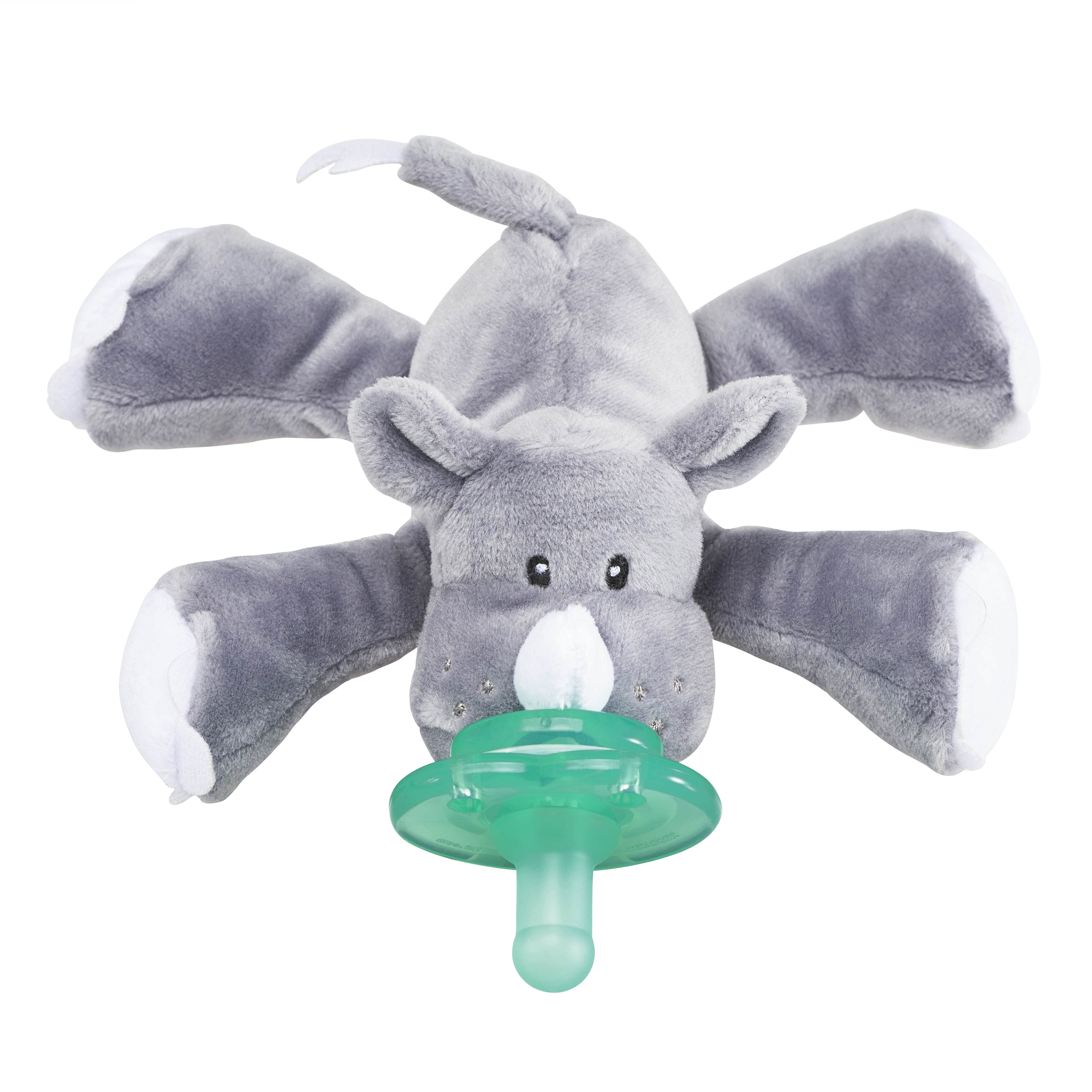 Nookums PaciPlushies Buddies Rhino Pacifier Holder