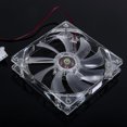 thumbnail image 4 of Opolski Quad 4-LED Light Neon Quite Clear 120mm PC CPU Computer Case Cooling Fan Mod, 4 of 7