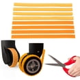 thumbnail image 2 of Rupoun 8-Pack Silicone Luggage Wheel Covers – Waterproof, Noise-Reducing, Wear-Resistant Protectors for Suitcase Wheels – Orange, Cuttable, Easy Install, 2 of 10
