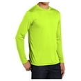 thumbnail image 4 of Mens Long Sleeve PosiCharge Competitor Polyester Tee Shirt Neon Yellow XL, 4 of 8