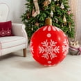 thumbnail image 5 of Yucurem Christmas Inflatable Ball Decor, Christmas Shinny Decoration, 24inch Large Xmas Ball Ornament for Party (1pc), 5 of 9
