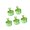 Green, variant on Lynono Co.,Ltd 5Pcs EfficientP1ast1cSink Strainer Rabbit Themed With Sturdy Construction