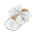 thumbnail image 1 of Youmylove Sole First Walkers Girls Shoes Bowknot Flat Mary Princess Baby Rubber Dress Baby Shoes Cute Cartoon Prewalker, 1 of 5