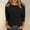 Black women fall winter tops a1, variant on thefmos Women Fall Winter Round Neck 3/4 Sleeve Ribbed Basic Casual Pullover Tops Solid Long Sleeve Shirts Dressy Trendy Blouses Loose Cute Fashion Clothes, White M