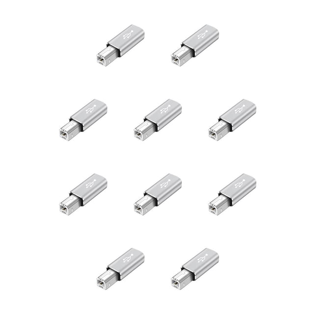 Adaptador USB tipo C Wosthever Instrumento de música Computadora portátil de escritorio gris 10Conjunto