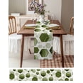 thumbnail image 3 of Boanket Sage Green Geometric Table Runner - 90 Inch Long, Kitchen Dining Table Runner Dresser Scarves, Gold White Hexagon Modern Farmhouse Decor for Coffee Tables Wedding Party Banquet, 3 of 8