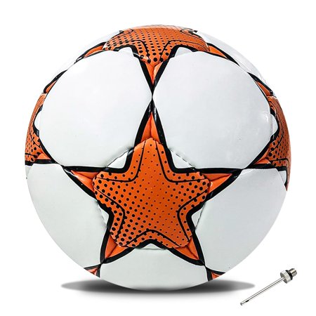 Synco World Cup Football | Training Football | Soccer Ball | Pvc Football Size-5 | Orange | 1pc | Construction Type Hand Stitched | Number Of Panel 32 Water Resistant Yes