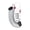 White, variant on Portable Helmet Lock with 43" Retractable Cable - 3-Digit Combination Anti-Theft Lock for Motorcycle, Bicycle & Luggage - Heavy Duty Steel Wire Rope - 1 Pack