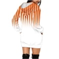 thumbnail image 3 of Nmnitkp Women's Casual Striped Pullover Hoodie Dress Short Sleeve Fashion Gradient Print Sundress Elegant Tunic Tshirt Dresses Popular Style Dress with Pocket, 3 of 5
