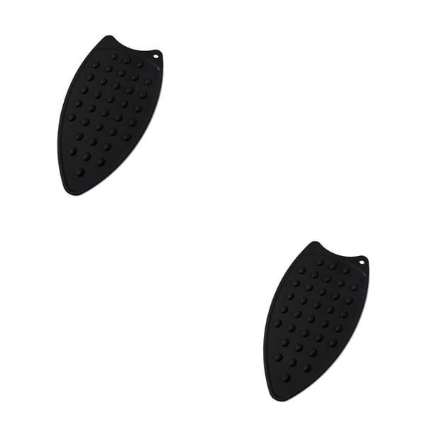 Wosthever Cubierta de planchado Almohadilla resistente al calor Tablero reutilizable Comedor Cocina Protector Mat Anti-escaldado Mantel Posavasos Negro 2Conjunto