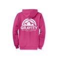thumbnail image 2 of Gravity Outdoor Co. Zip-Up Hoodie - Sangria - White Logo - Medium, 2 of 2