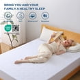 thumbnail image 4 of BEDLORE Waterproof Mattress Protector Full Size, Breathable Soft Mattress Pad with Deep Pocket fits 6-15 inch, White, Machine Washable, 4 of 7