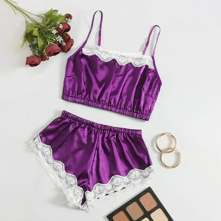 

KUNPENG New Sexy Lace Lingerie Silk Underwear Sleepwear Underwear Pajamas