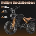 thumbnail image 5 of PostJoy F30 2500W Electric Bike, 48V20Ah Battery up to 50 Miles 7-Speed All-Terrain, 20-inch Fat Tire Full Suspension, off-Road Dirt Mountain Bike UL2849 Certified, 5 of 10