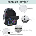 thumbnail image 4 of Pioneer Flower Floral Print Pattern Backpack for School, Cute School Bag with Adjustable Shoulder Straps and Padded Back, 15.3"x11"x6.7", 4 of 5