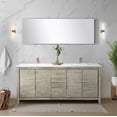thumbnail image 5 of Lafarre 72 in W Rustic Acacia Double Vanity, Cultured Marble Top & Rose Gold Faucet Set, 5 of 6