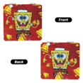 thumbnail image 2 of Pofeuu SpongeBob SquarePants for Portable Pocket Makeup Mirror PU Cover Compact Travel Mirror with Normal and Magnifying Double Sided Glass-Round Shape-Square, 2 of 9