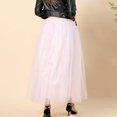 thumbnail image 4 of Landzoo One Women Plus Size Mesh Tulle Skirt Pleated Princess Skirt Mesh Bubble Skirt Beautiful Stylish Women's Skirt, 4 of 6