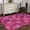 Pink, variant on Area Rug for Living Room, Pink Cherry Blossom Non-Slip Indoor Large Carpet for Bedroom/Dining Room, Spring Flowers Modern Abstract Art Washable Low-Profile Rectangle Floor Mat Runner Rugs - 3 x 5 Ft