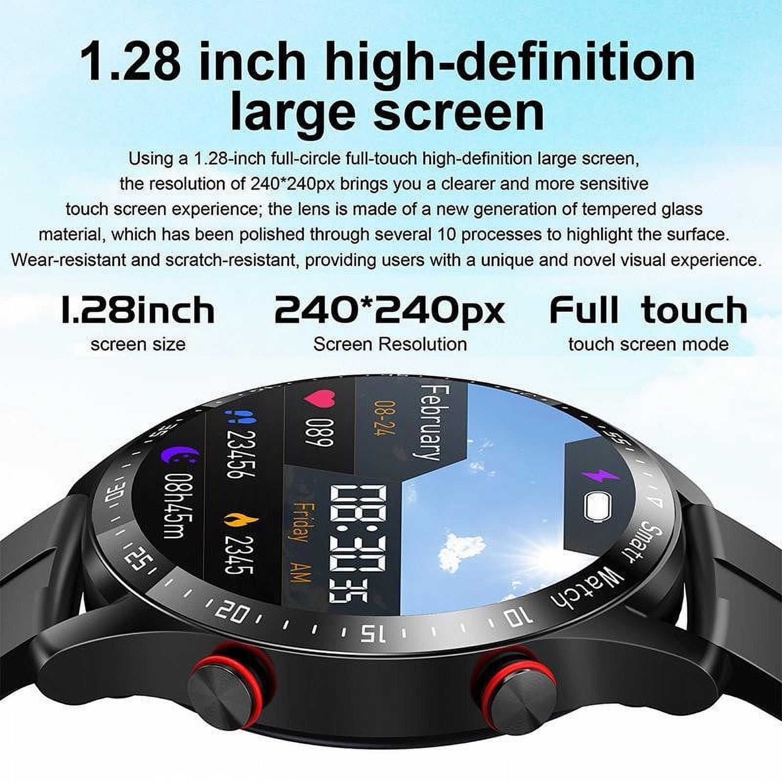 Btomtd Smart Watch,Digital Watch,Bluetooth Call Smartwatch Stainless Steel Strap Watch