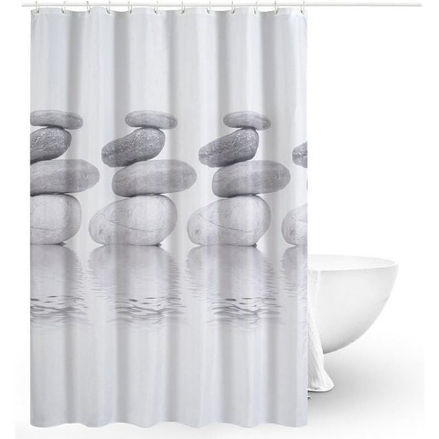 Rideaux de Douche, Rideau de Douche Tissu, Rideau de Douche Anti-moisissure, Rideau de Douche Imperméable, Polyester, Lavable en Machine(180CMx180CM)