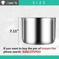 thumbnail image 5 of Pot Intérieur de Rechange TG en Acier Inoxydable pour Autocuiseur 8Qt Compatible avec Modèle d'Autocuiseur 8Qt PPC772 (Ou #PPC772) PPC780 (Ou #PPC780) et Pièces de Pot Intérieur en Acier Inoxydable WAL3, 5 of 5