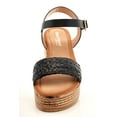 thumbnail image 3 of Womens Wedge Sandal Open Toe Buckle Ankle Strap Wedge Sandal for Women Comfortable Wedges for Women, 3 of 4