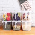 thumbnail image 4 of Fridge Organizer,4 Pack Refrigerator Organizer Bins,fridge Organizers And Storage Clear With Handle & Lid,fruit Containers For Fridge,fridge Storage T, 4 of 5