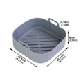 thumbnail image 3 of Tapis de Friteuse à Air Chaud Pliable Multifonctionnel en Gel de Silice Plateau de Cuisson Fond Rond Antiadhésif Tapis de Gel de Silice Réutilisable Remplacement de Papier Parchemin, 3 of 4