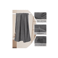 thumbnail image 2 of 2 Piezas Toallas Baño Completo Grande 70×140 Cm Gris oscuro y marrón, 2 of 5