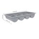 thumbnail image 2 of BESTYASH Organizador De Utensilios De Cocina Con Divisor 4 Compartimentos Plástico Para Cajón Y Encimera, 2 of 6