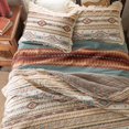 thumbnail image 5 of Rod's Indian Summer (Full/Queen Quilt Set) - Phoenix Southwest Ruffle - 3 Piece Bedding Set - Yellow Red Tan Chocolate Turquoise - Reversible - (2) Standard Sham (20x26in.) - (1) Quilt (90x90in.), 5 of 5